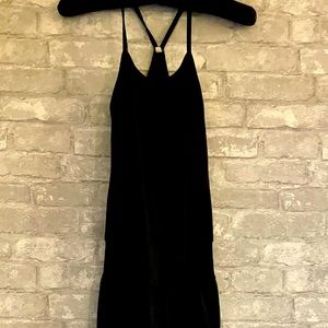 One piece racerback yoga jumpsuit, by Ripple Yoga. Black, size S.